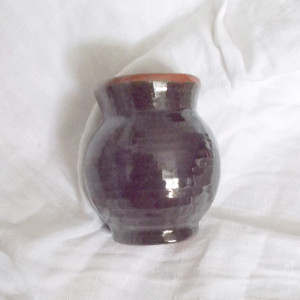 vintage ceramika, prl ceramika,  prl wazonik z ceramiki, ceramiczny wazonik, kamionkowy wazonik, retro wazonik z kamionki, vintage ceramika z kamionki