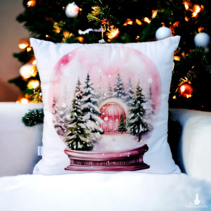 Poduszka świąteczna poduszka na święta ozdobna poduszka kula