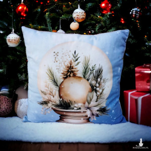 Poduszka świąteczna poduszka na święta ozdobna poduszka kula