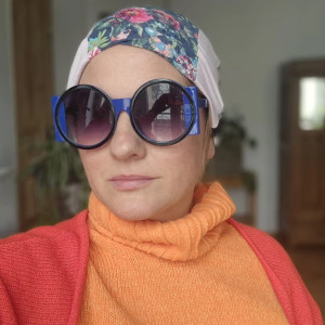 Czapka patchworkowa codzienna