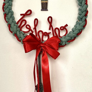 Wianek świąteczny, dekoracje świąteczne, ozdoby bożonarodzeniowe, ozdoba do domu