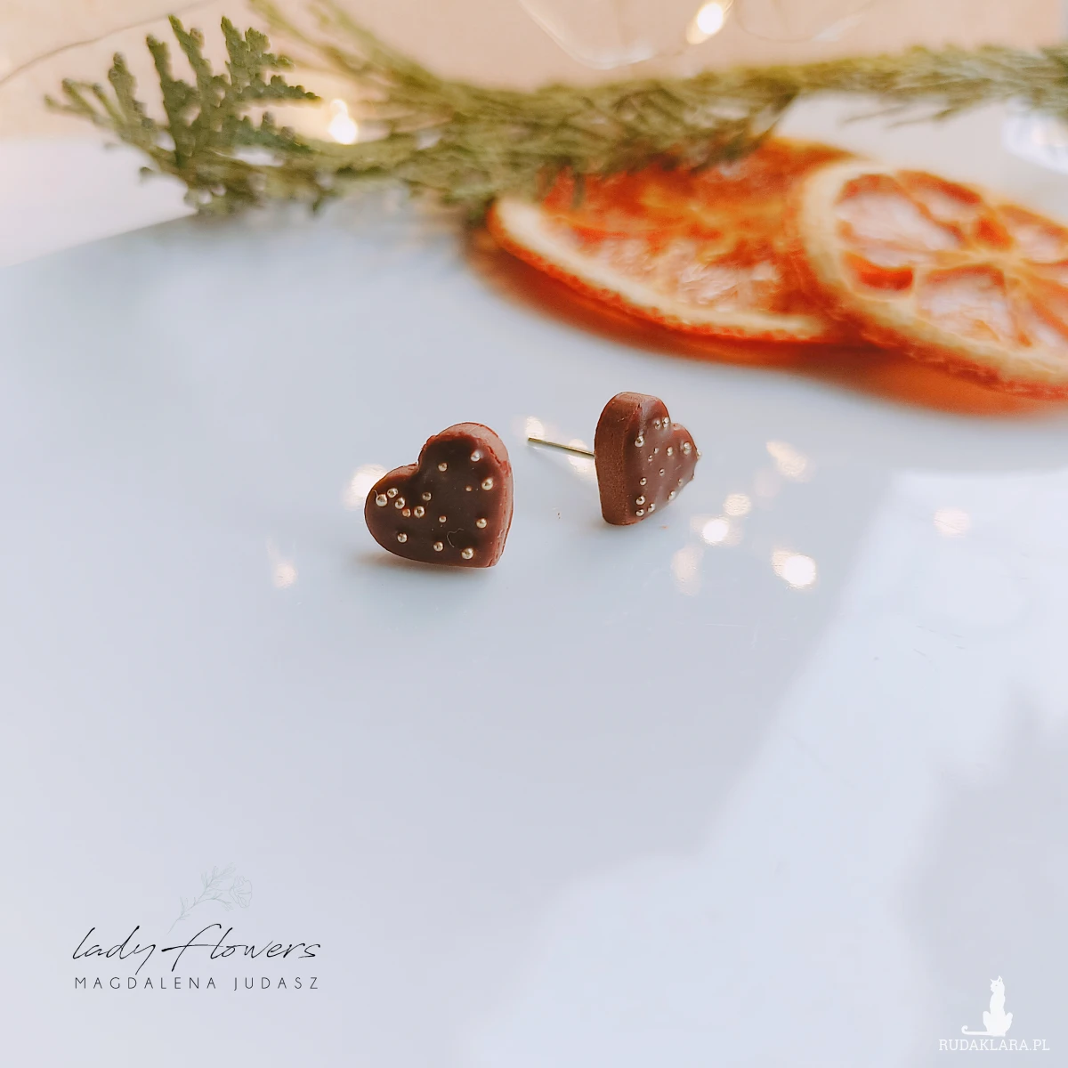 Serduszka ze złotą posypką