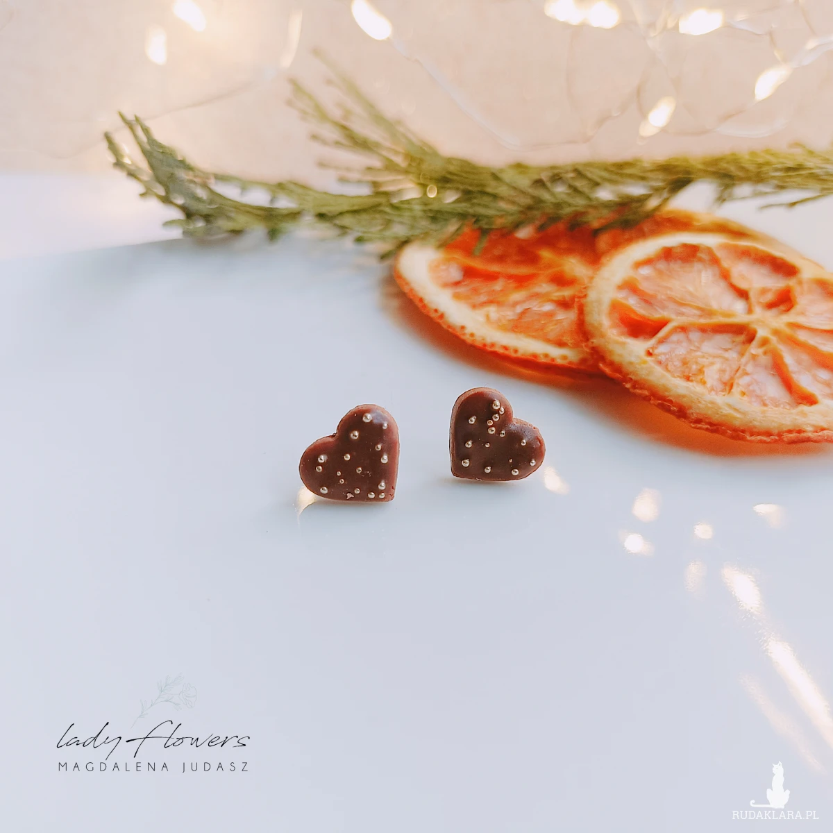 Serduszka ze złotą posypką