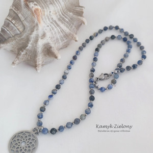 Naszyjnik z kamieni naturalnych - sodalit