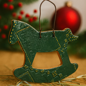 Rustykalny konik na biegunach - zawieszka