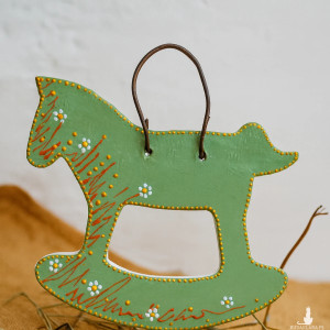 Rustykalny konik na biegunach - zawieszka