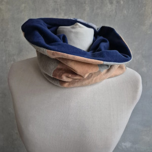 Komin patchworkowy  kolorowy unisex