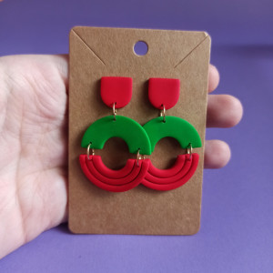 Kolczyki sztyfty półkola