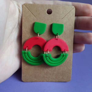 Kolczyki sztyfty półkola