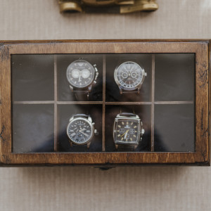 Pudełko na zegarki, bransoletki i łańcuszki, Drewniane na zegarki, bransoletki i łańcuszki