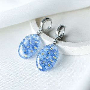 Kolczyki z niezapominajkami