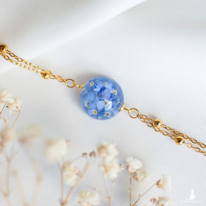 Bransoletka z niezapominajkami