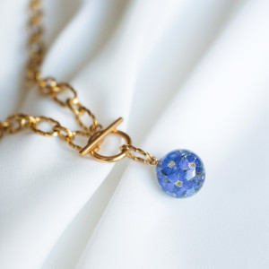 Naszyjnik z niezapominajkami