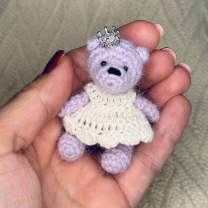 Mini miś na szydełku