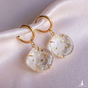 Kolczyki z rzęsek dmuchawca