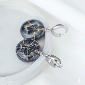 Kolczyki z rzęsek dmuchawca