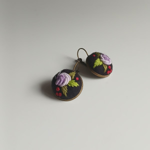 Ręcznie haftowane kolczyki "Brooke"