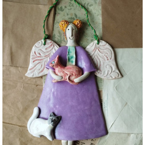 Aniołek ze sfinksem i dachowcem