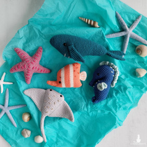 Zestaw morskich zwierząt (5 szt), Gra edukacyjna, Prezent dla dziecka