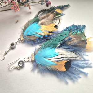 Kolczyki pióra leciutkie