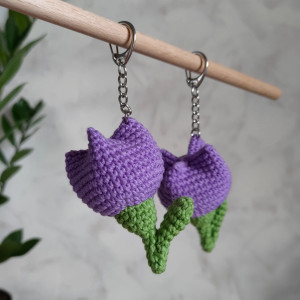 Brelok tulipanek, Brelok do kluczy, Brelok na prezent, Brelok dla mamy