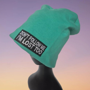 Czapka zielona unisex dont fallow me