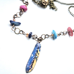 Naszyjnik boho kolorowy