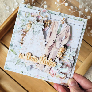 Kartka W Dniu Ślubu handmade