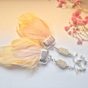 Klipsy pióra  lekkie