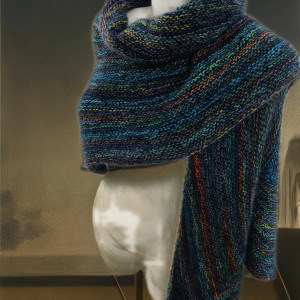 Wełniana chusta strzałka