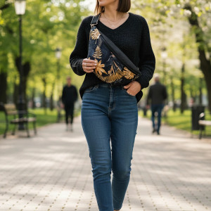 Nerka damska XXL wodoodporna Liście NS05xxl -002