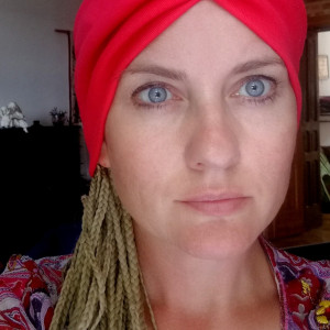 opaska turban czerwona