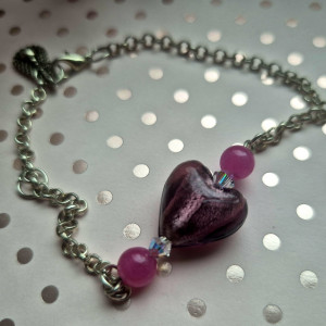 Bransoletka minimalistyczna serce