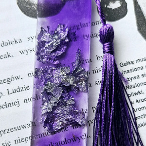 Zakładka z żywicy epoksydowej z srebrem M06