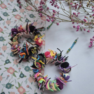 Kolczyki  lub klipsy koła szaleństwo