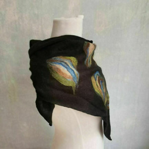 Chusta czarna  merino