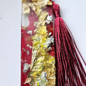 Zakładka z żywicy epoksydowej czerwono zółta M02