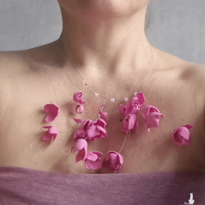 Naszyjnik boho kwiatowy