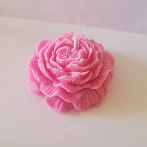 Świeca różowy kwiat