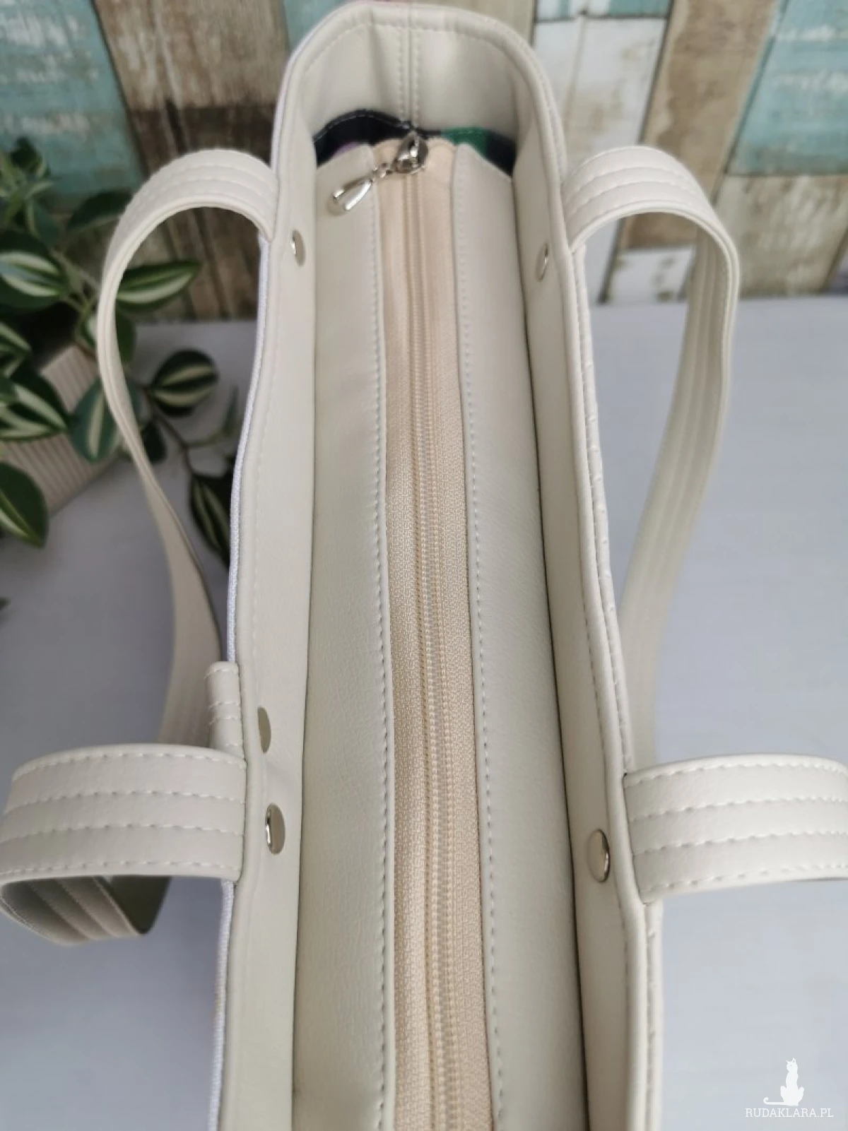 Torebka damska shopper bag torebka na ramię zamykana - pejzaż 5