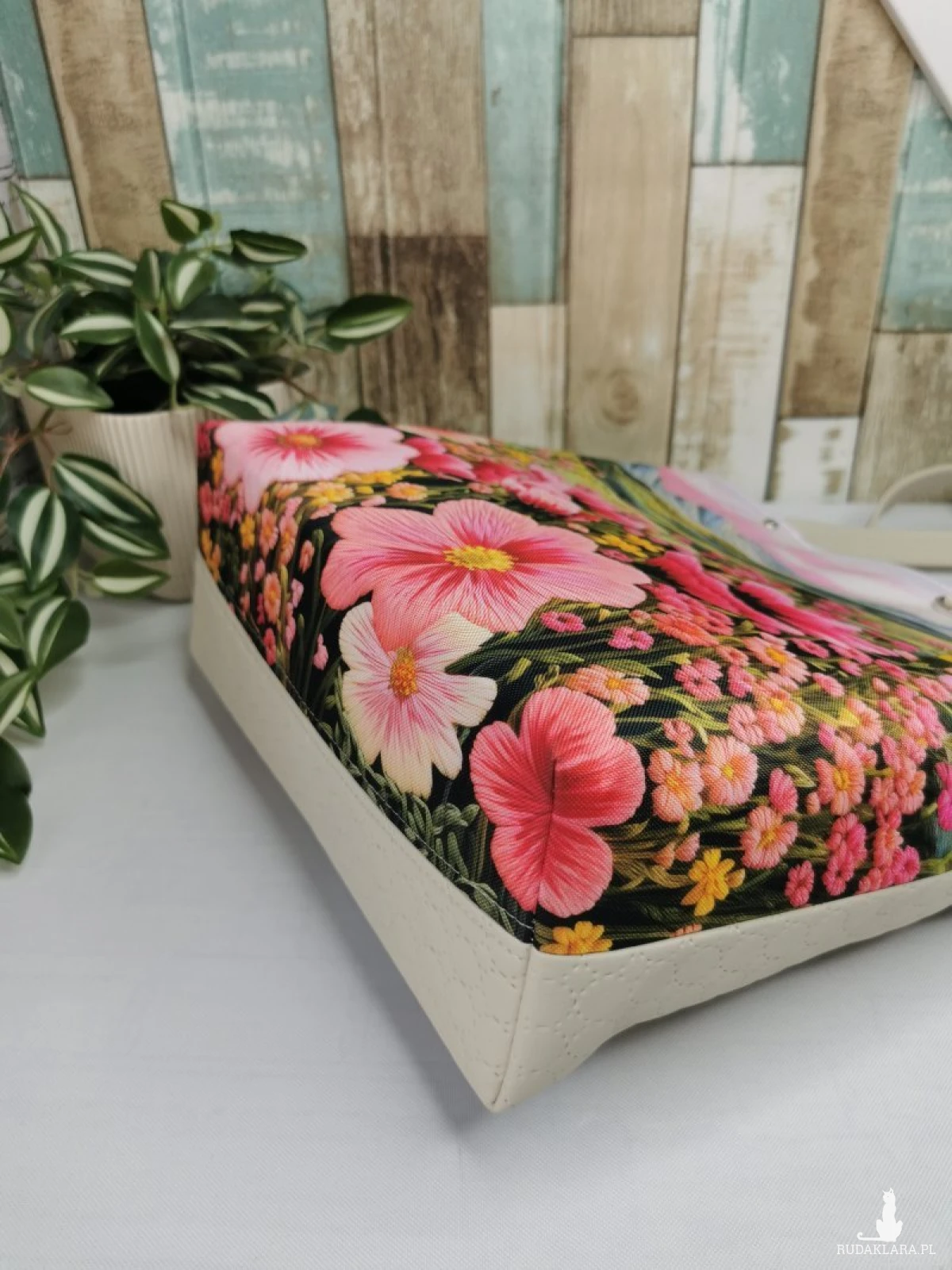 Torebka damska shopper bag torebka na ramię zamykana - pejzaż 6