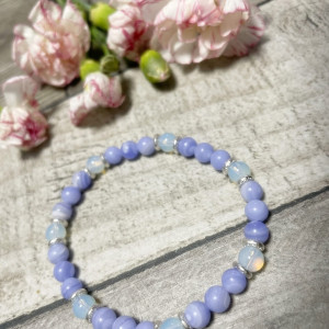 Bransoletka z agatu koronkowego