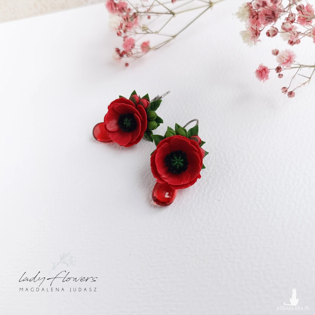 Kolczyki z makami