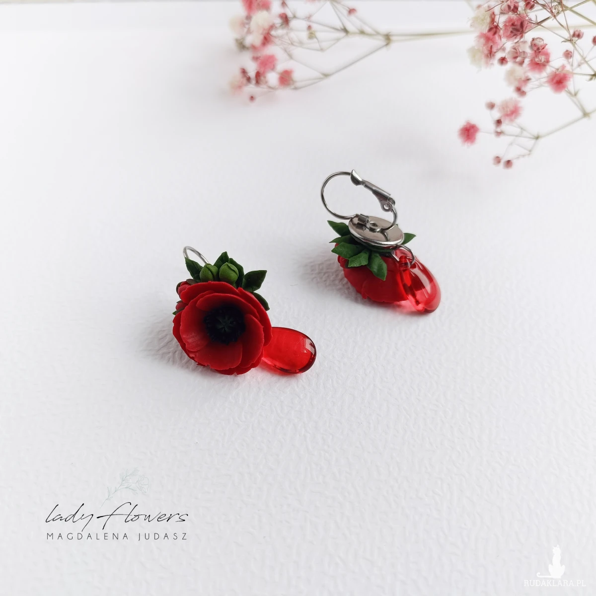 Kolczyki z makami