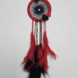 Łapacz snów czerwono-czarny