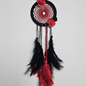Łapacz snów czarno-czerwony