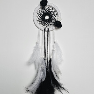 Łapacz snów biało-czarny