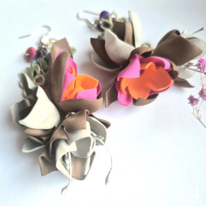 Kolczyki  kwiaty lekkie