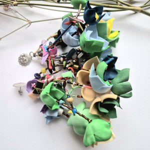 Kolczyki  kwiaty lekkie