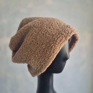 Czapka baranek brąz  a1
